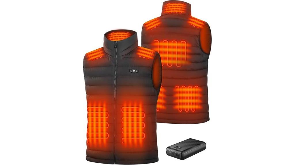 men s heated vest power
