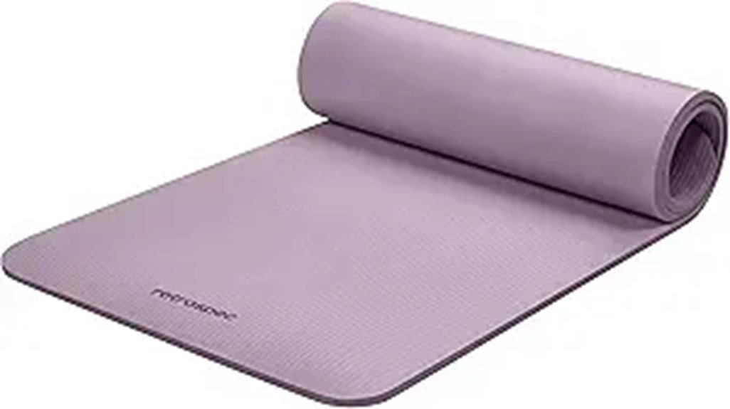 yoga mat with strap