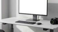 adjust desk and screen