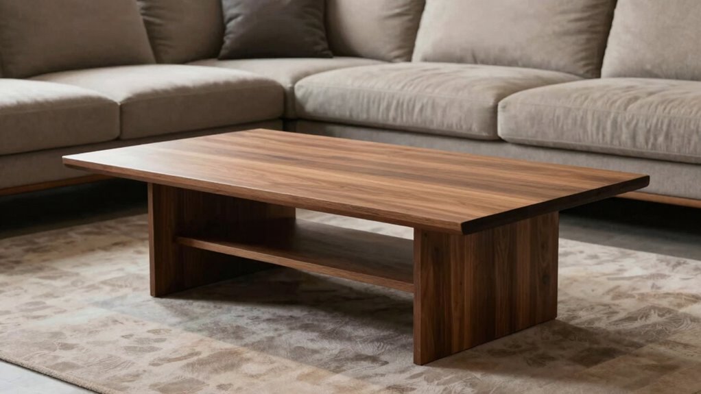 balance coffee table size
