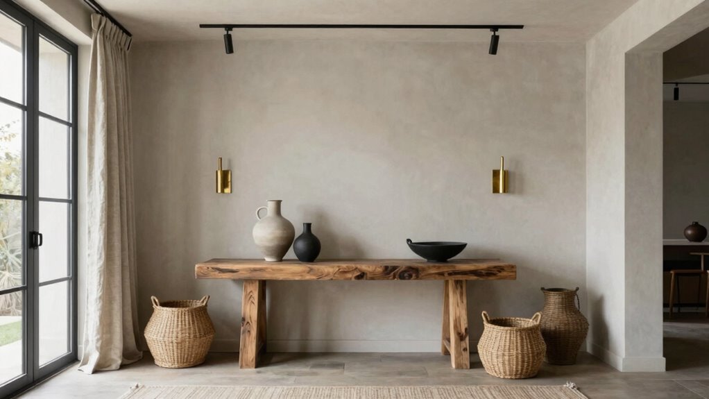 balanced rustic modern decor
