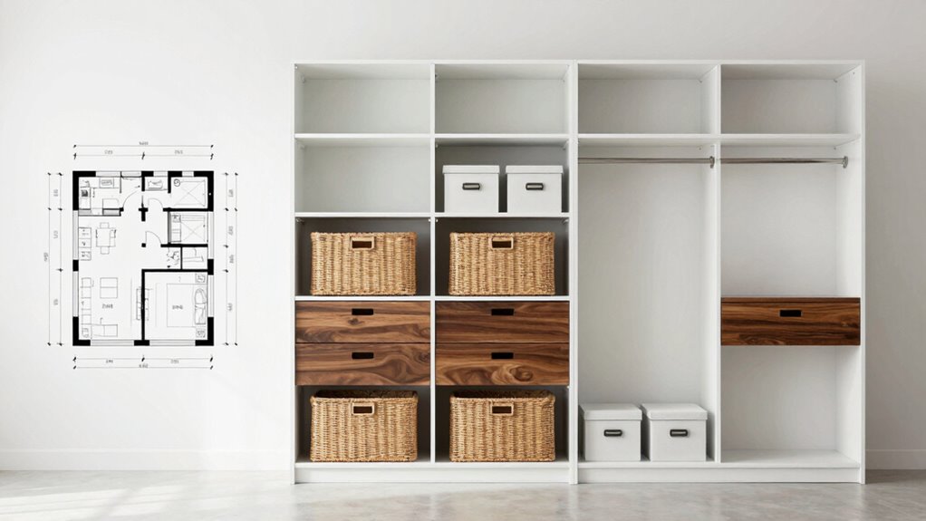 closet organization and design