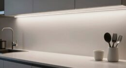 discreet under cabinet illumination