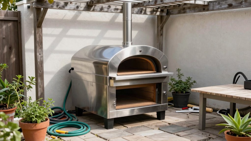 easy oven access and maintenance