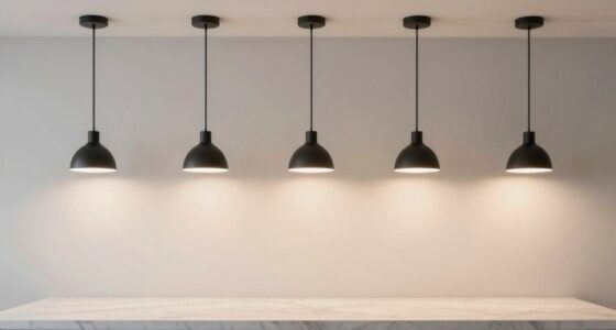 even pendant light spacing