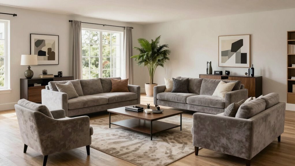 guide traffic with key furniture