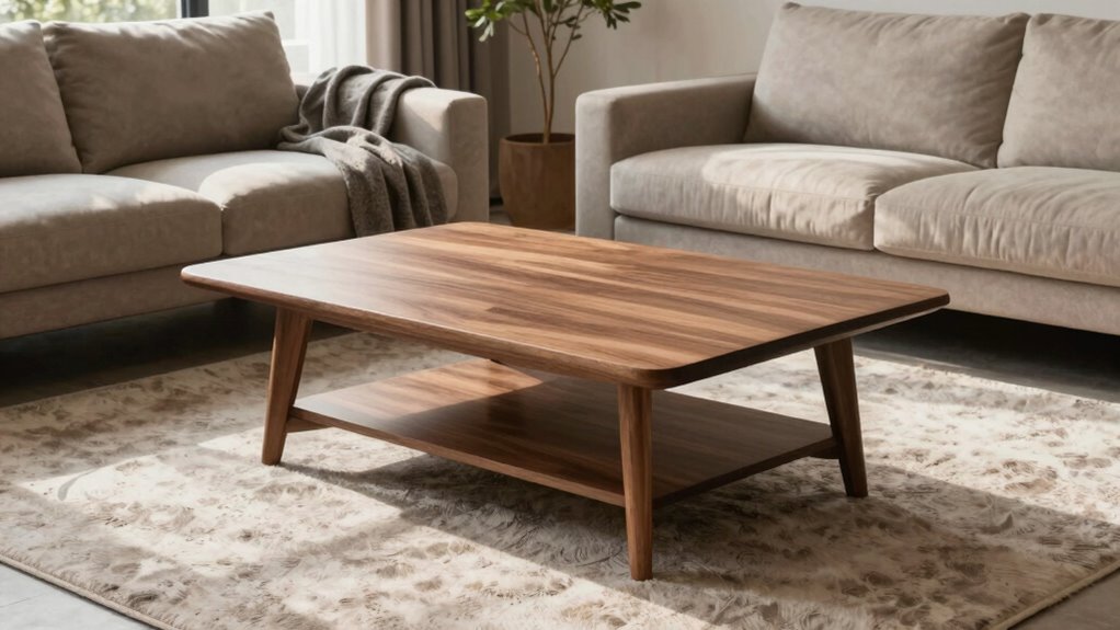 ideal coffee table height