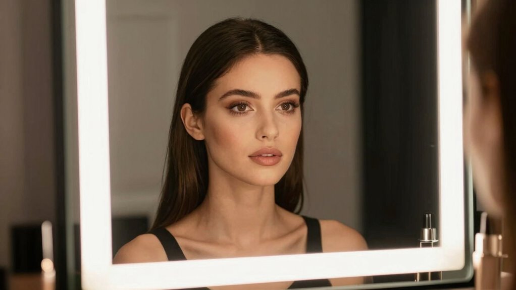 layered adjustable vanity lighting