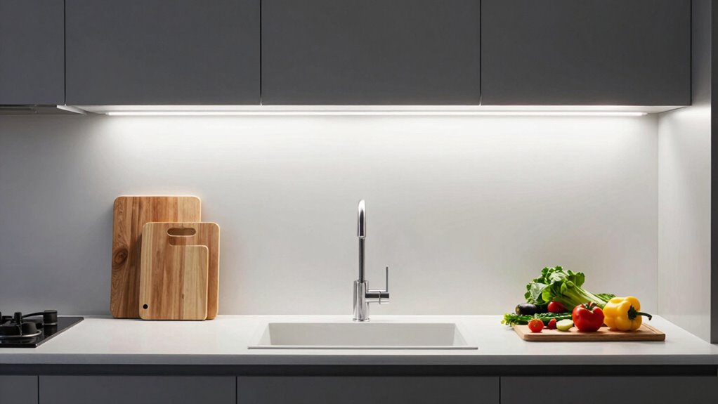 lighting enhances kitchen functionality
