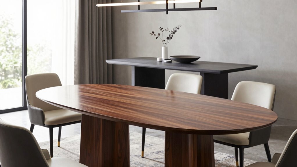 matching table shape and style