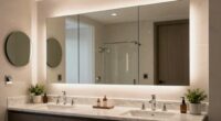 mirror size for vanity
