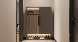 narrow entryway shoe storage