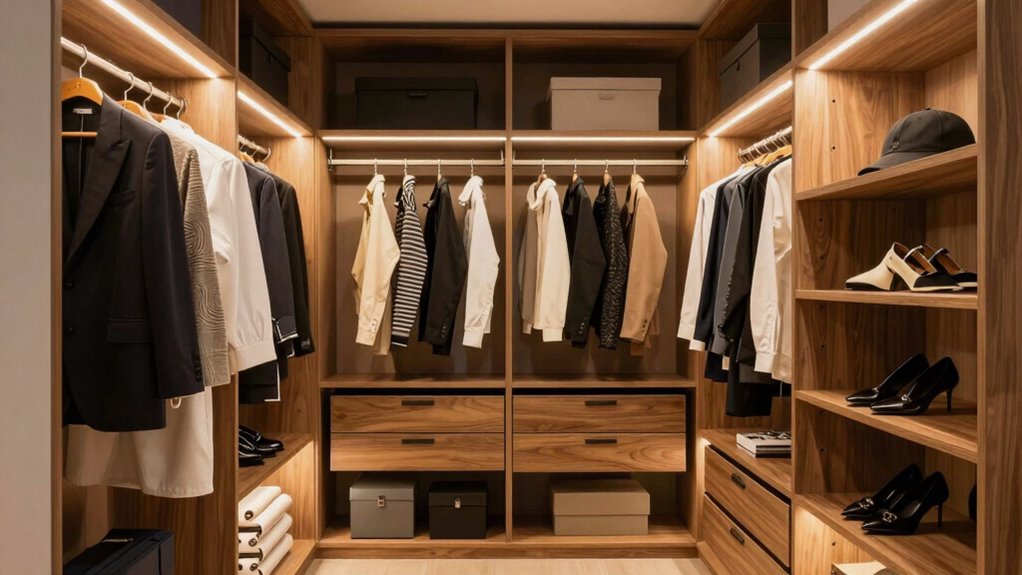 optimal closet lighting setup