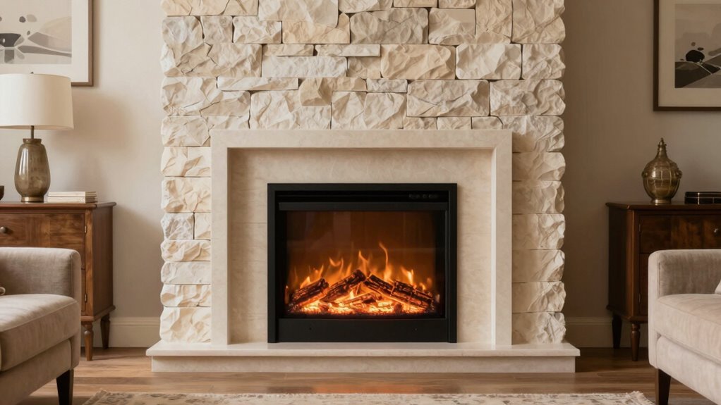 optimal electric fireplace placement