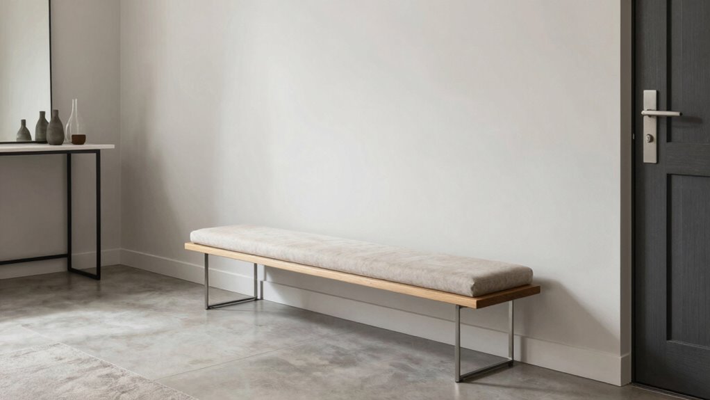 optimal entryway bench placement