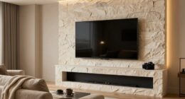 optimal fireplace tv height