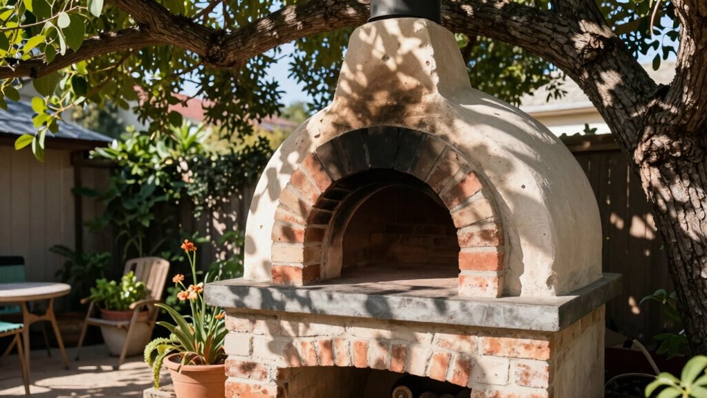 optimal patio oven placement