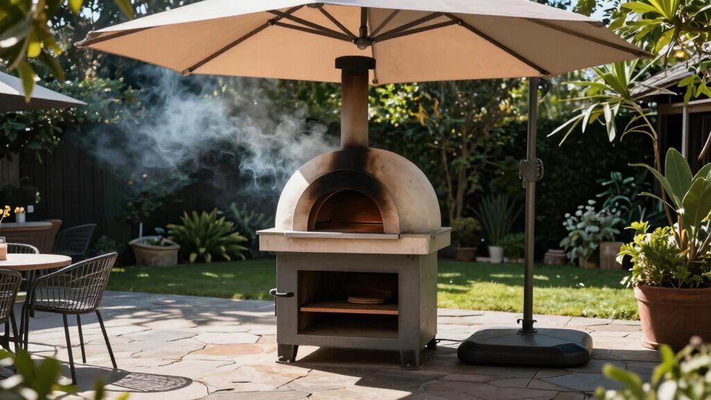 optimal pizza oven placement