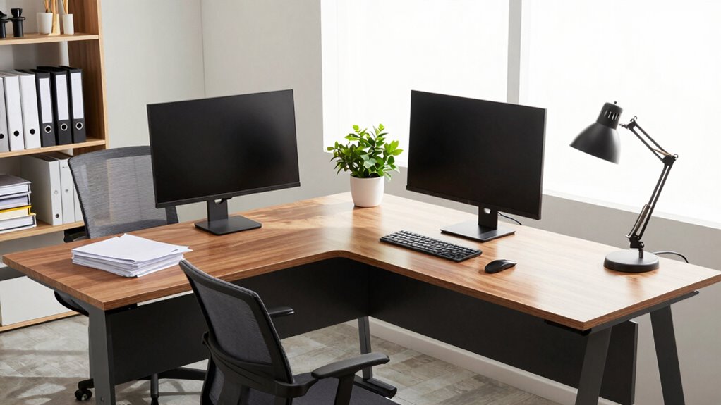 optimize corner workspace organization