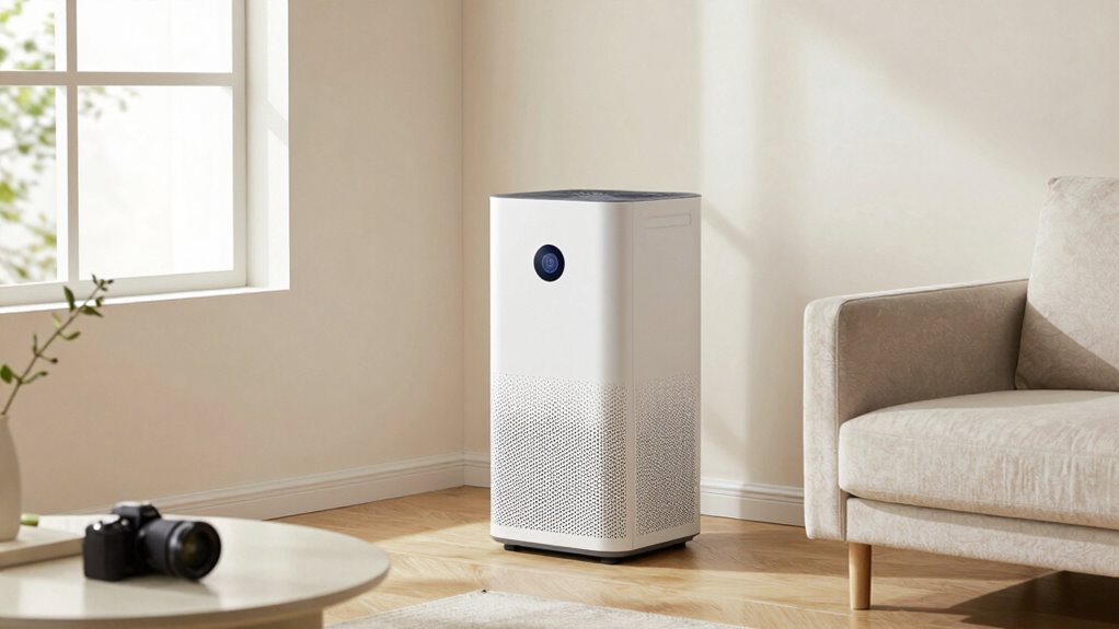 place purifier on a table