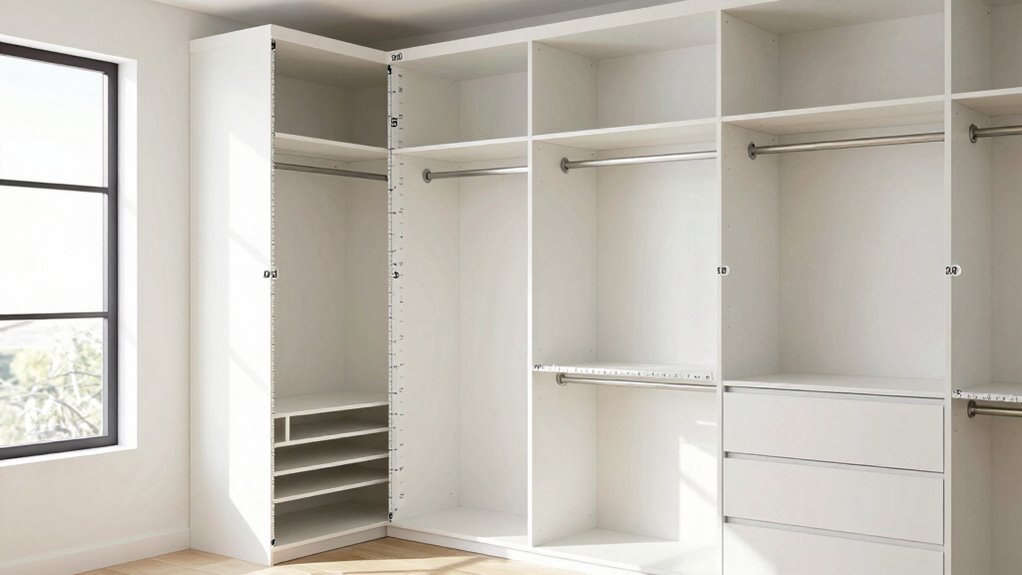 precise closet space measurements