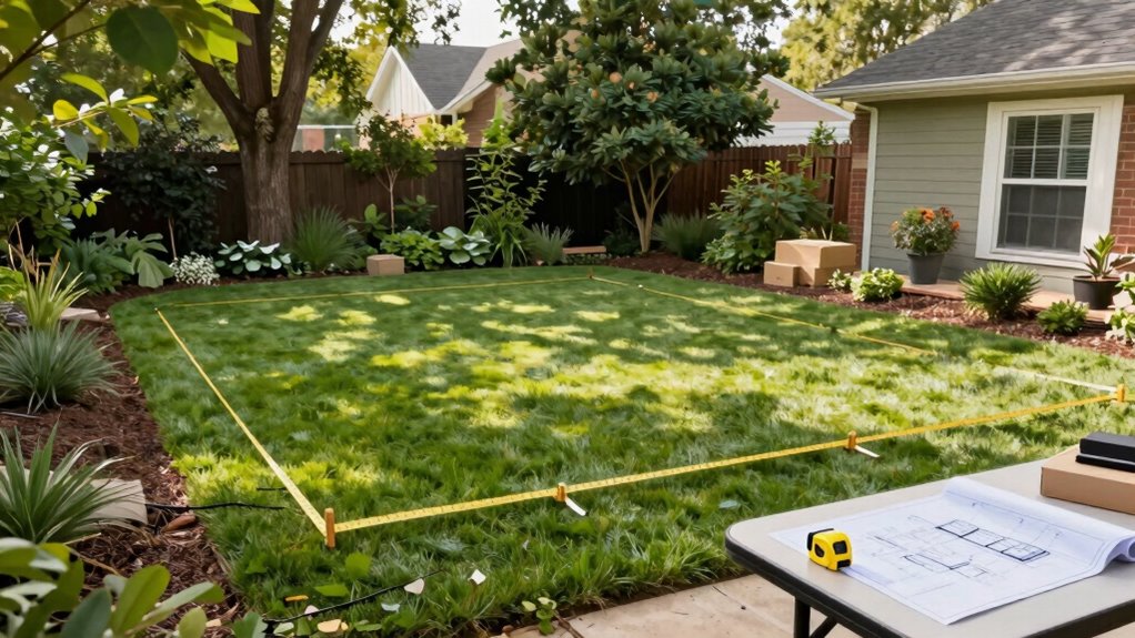 prepare yard for gazebo