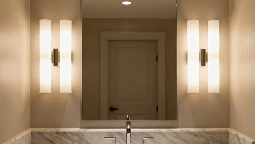 proper vanity light placement