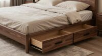 queen bed storage drawers