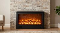 safe electric fireplace placement