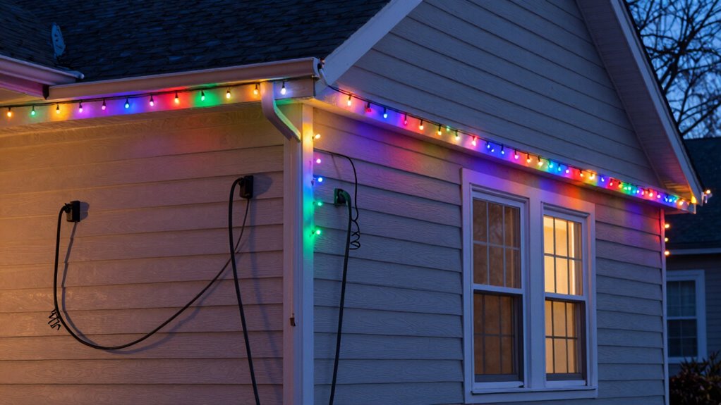 safe holiday light placement