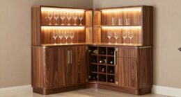 top corner wine cabinets