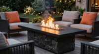 top deck fire pit tables