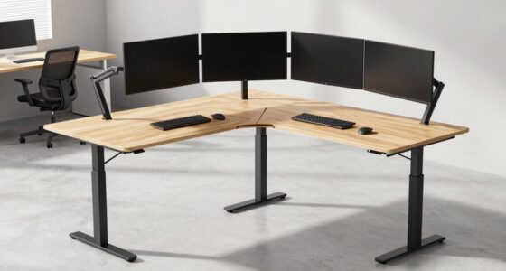 top l shaped standing desks