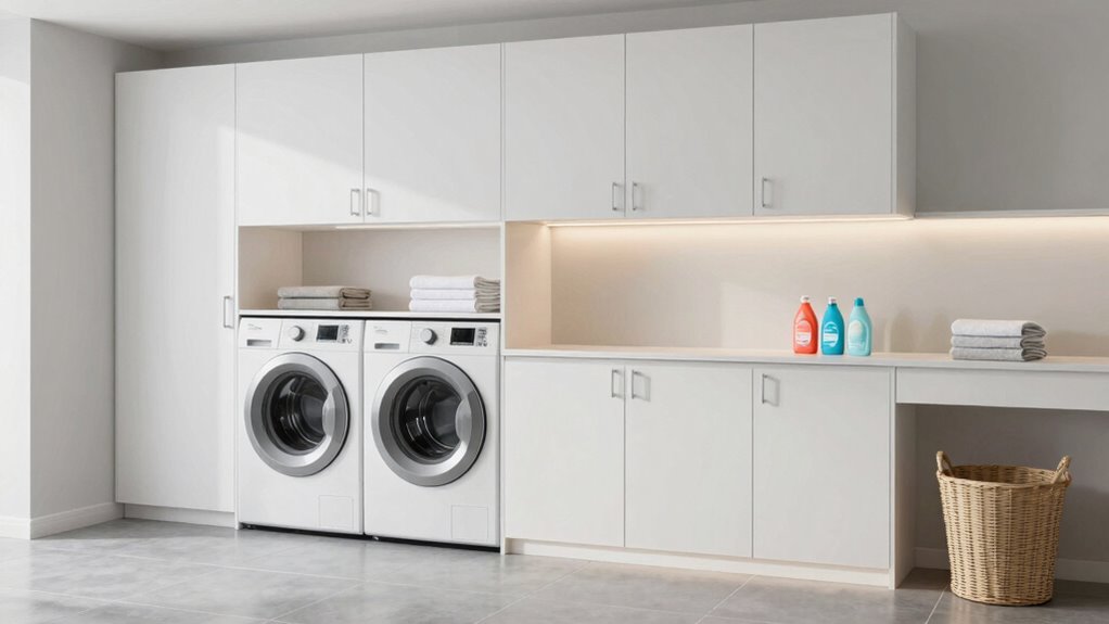 top laundry storage cabinets