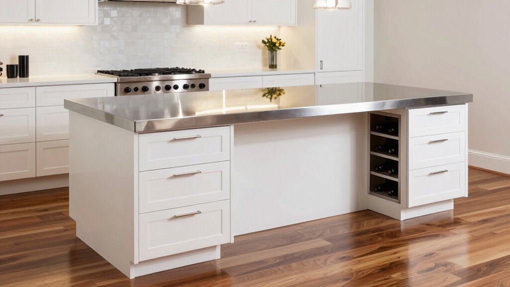 top stainless kitchen islands