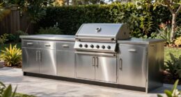 top stainless outdoor cabinets