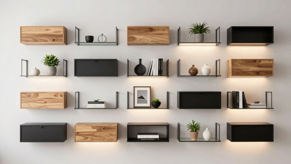 top wall shelving options