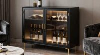 top wine bar cabinets
