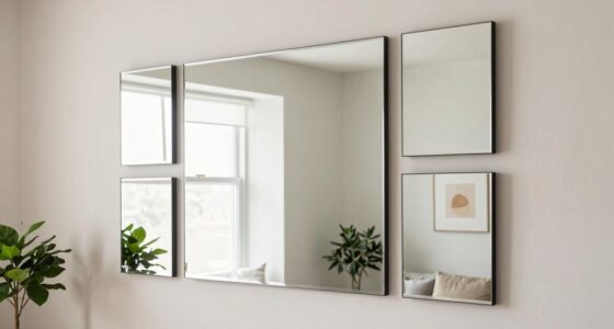 use mirrors to brighten