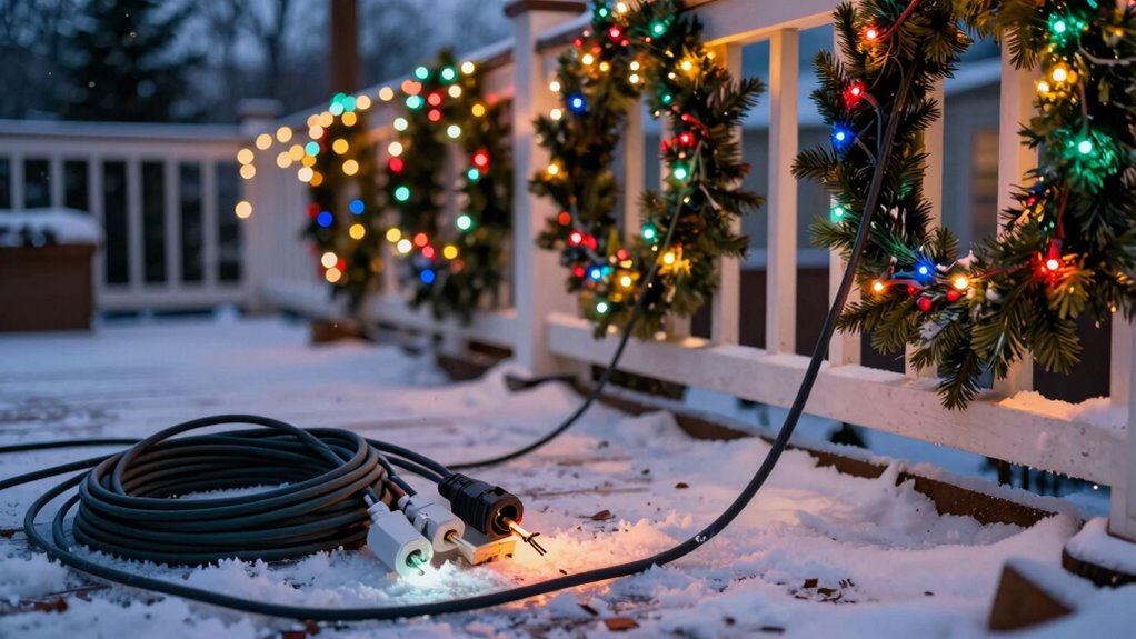 use outdoor rated extension cords