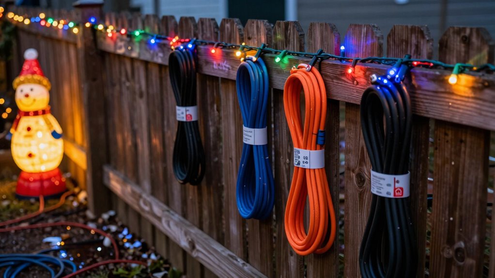 use outdoor rated weatherproof lighting