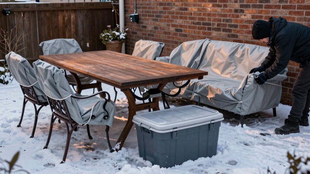 winterize patio furniture properly