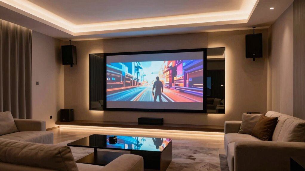 acoustically transparent screen solution
