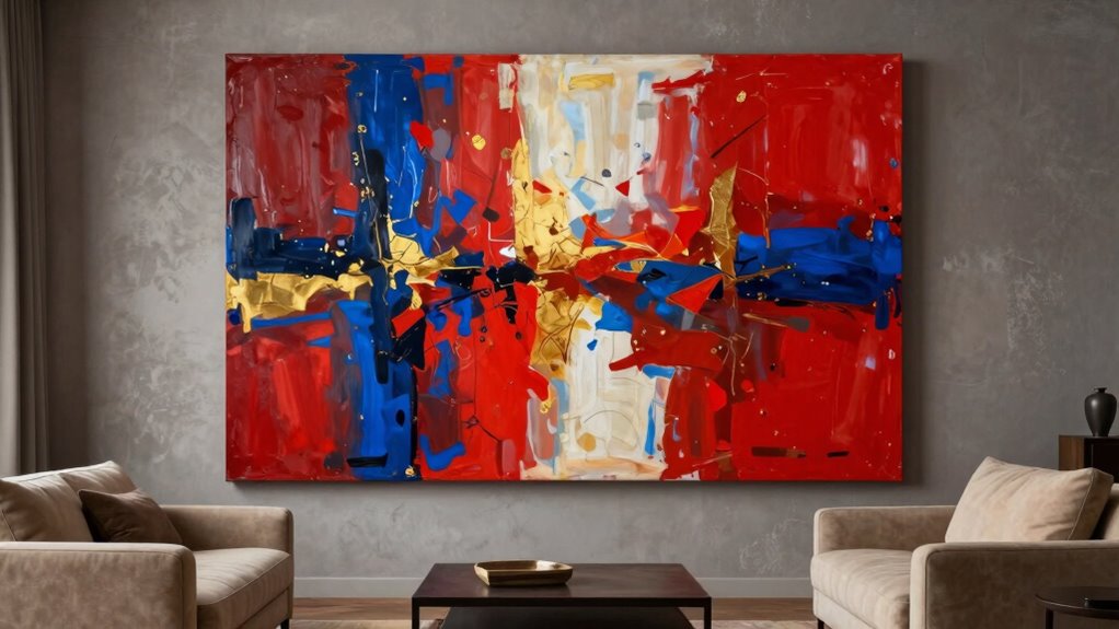bold oversized art placement