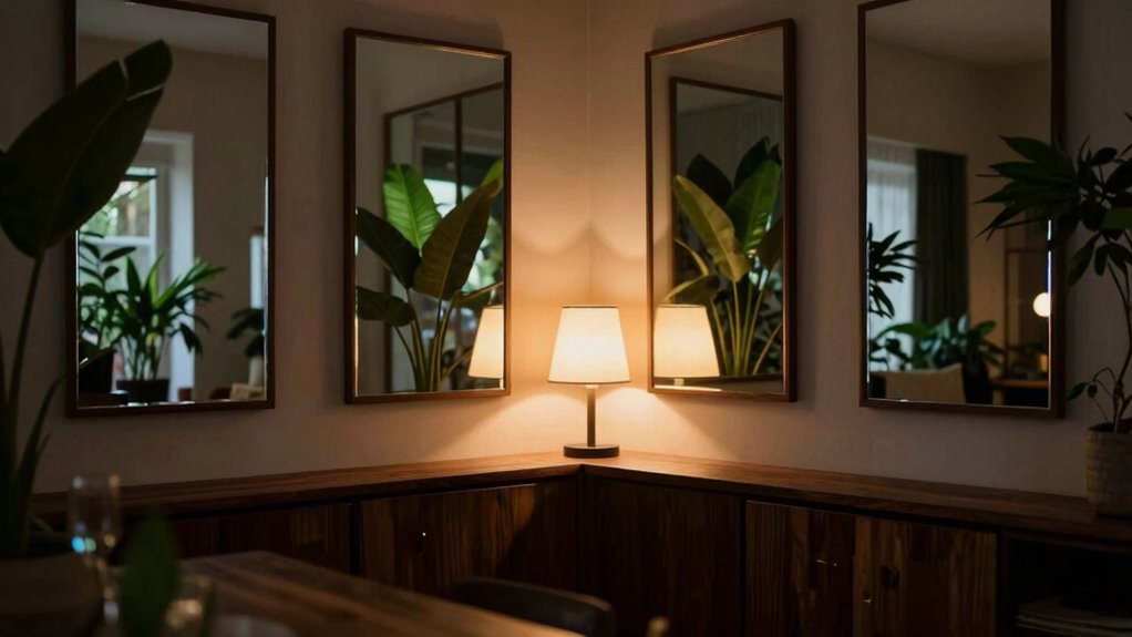 brighten with strategic mirrors