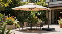 cantilever umbrellas provide versatility