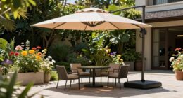 cantilever umbrellas provide versatility
