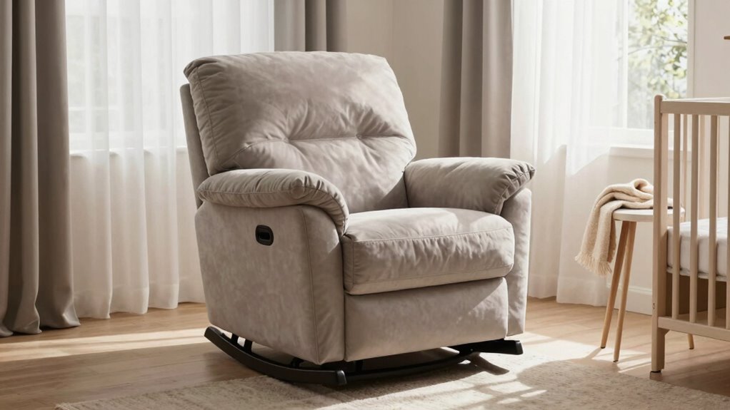comfortable supportive nursery glider
