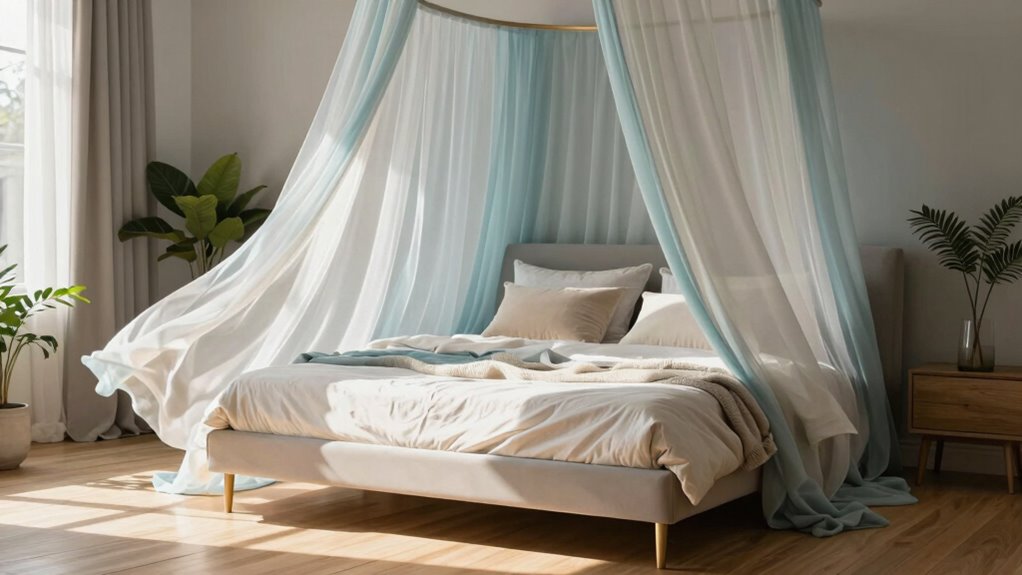 cozy canopy bed aesthetics