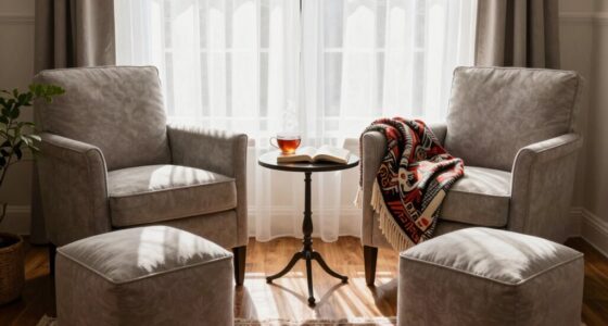 cozy reading corner setup